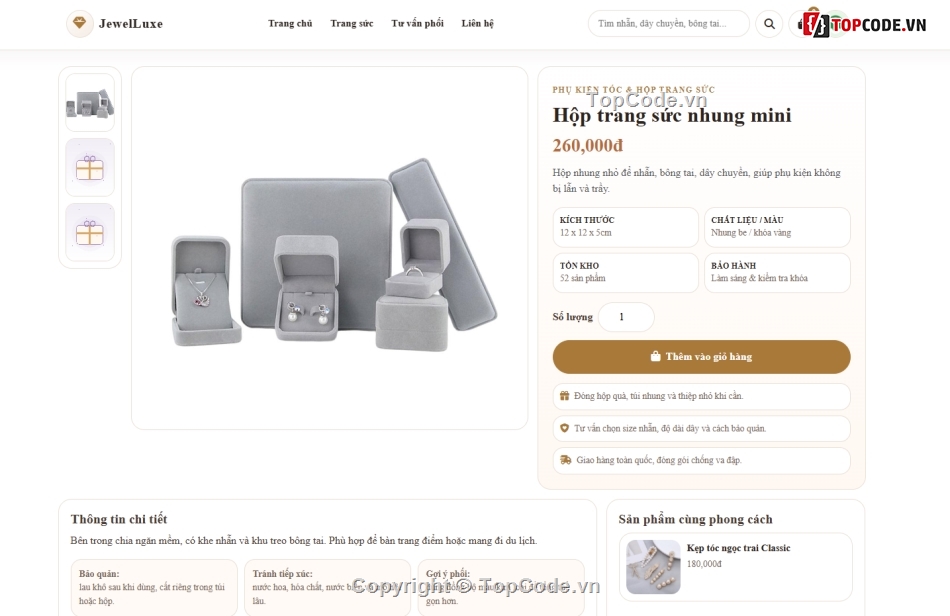 Jewel,web bán trang sức,web trang sức